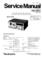 Technics - RSM-04 - Service manual 